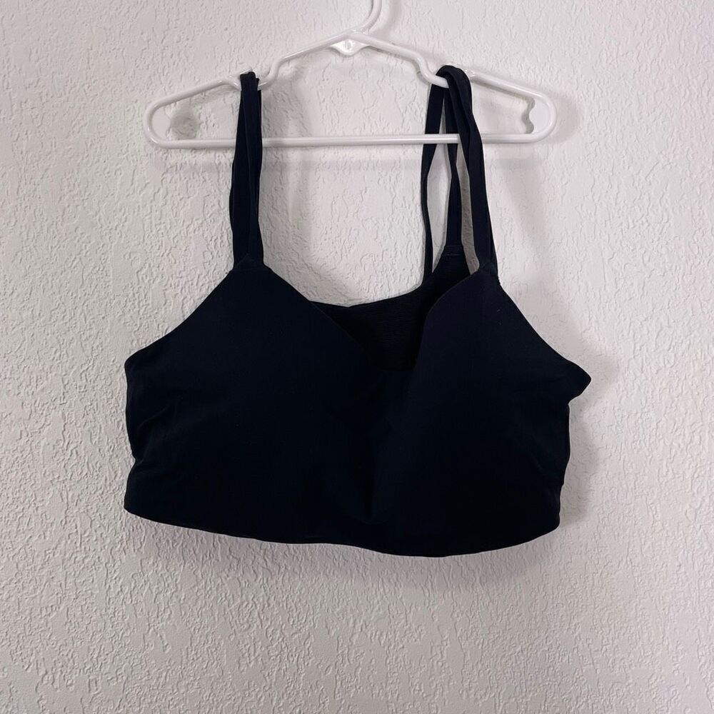 Nike Dri-Fit Black Cut Out Back Sports Bra‎ Size Large